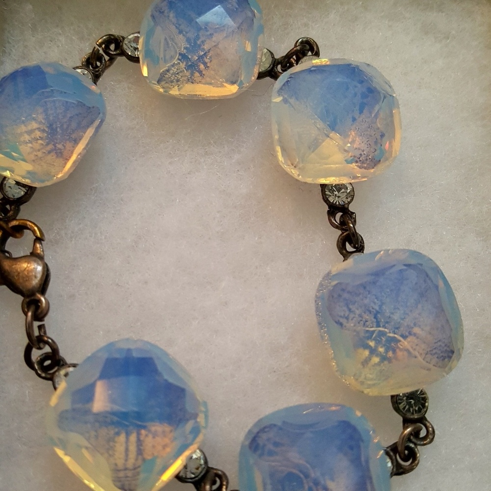 light Blue Gem Stone Bracelet